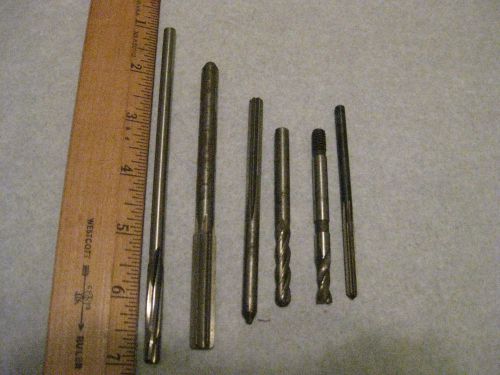 Machinist end mill lot of 5  machinist end mill cutters?? used for sale