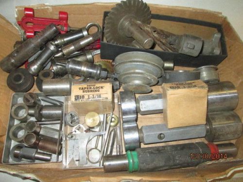 MACHINIST TOOLS LATHE MILL Machinist Lot of Gages Parts Cutters Collets Etc