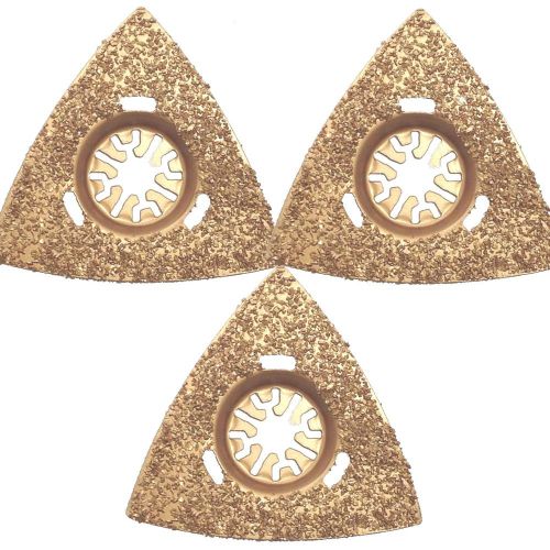 3pcs e-cut oscillating78mm carbide rasp,triangul saw blade dremel multimax a1-26 for sale