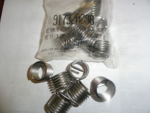 3/4-10 X 1D (.750&#034;) Stainless Free Running Helical Inserts, 1185-12CN0750