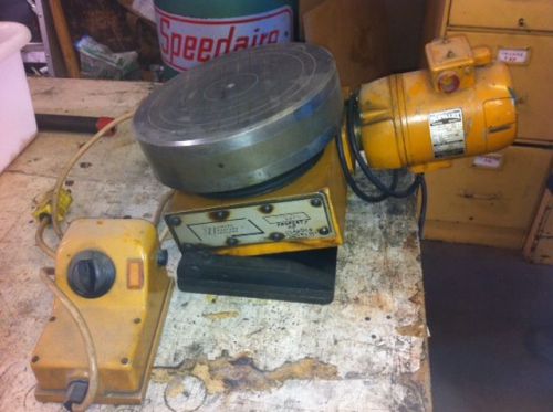 Parvalux electric rotary table with built in sine plate; variable speed for sale