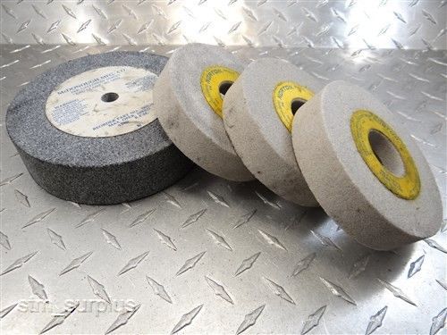 NEW!!!! LOT OF 4 GRINDING WHEELS 4-3/8&#034; TO 6&#034; NORTON MCDONOUGH