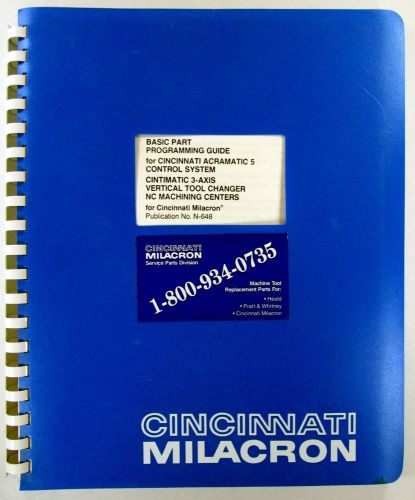 Manuals For Cincinati Milicron Acramatic 5 Progam Guide