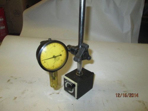 MACHINIST LATHE MILL Magnetic Indicator Stand with Dial Indicator Gage Gauge