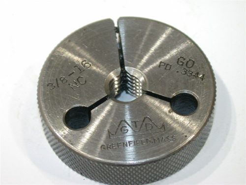 Greenfield go thread ring gage 3/8&#034;-16-nc for sale