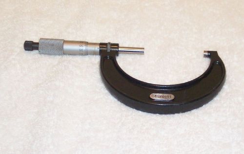 Starrett Outside Micrometer Precision Tool 436M Ratchet Stop Lock 50 to 75mm