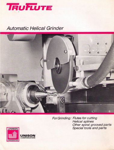TruFlute Automatic Helical Grinder Catalog