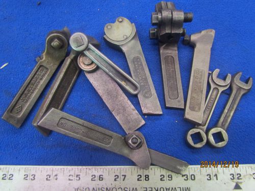 (6) Assorted 3/8&#034; x 7/8&#034; Old Style Lathe Tool Holders     B-0277-4