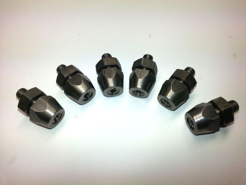 6 New #40  1/4-28 Threaded Drill Bit Angle Drill Collets Aircraft Tools