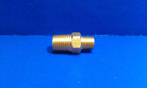 Solid Brass Hex Adapter Fitting Reducer 1/8 Male 1/4 Male NPT Air Fuel Water