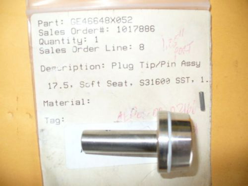 Fisher parts, plug tip/pin assy. p/n ge46648x052 for sale