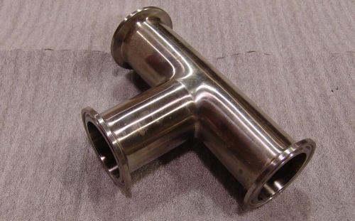 Sanitary tee , tri clover type , 1 1/2&#034; for sale