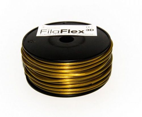 Gold color Recreus FilaFlex flexible filament for 3D printing, 1.75mm 500g