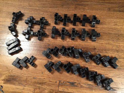8020 Quick Frame Lot of 39 Various Connectors! Tees, Junctions, Corners, Crosses