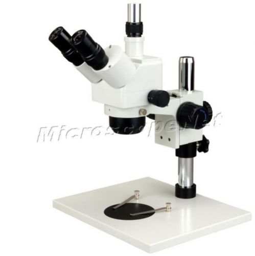 OMAX Stereo Microscope Trinocular Zoom 5-80X with Large Metal Light Sturdy Stage