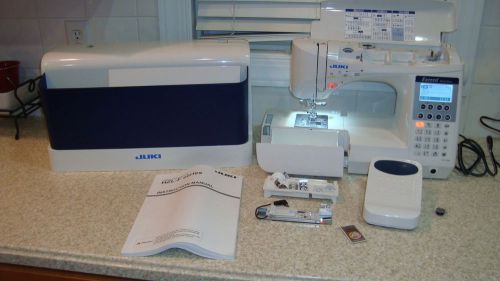 Juki HZL-F300 Exceed Sewing Machine Great shape and loads of accessories