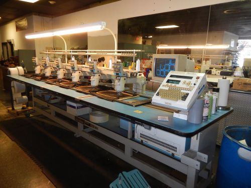 BARUDAN 6 HEAD 5 COLOR EMBROIDERY  MACHINE WITH HOOPS OR BEST OFFER MUST SELL