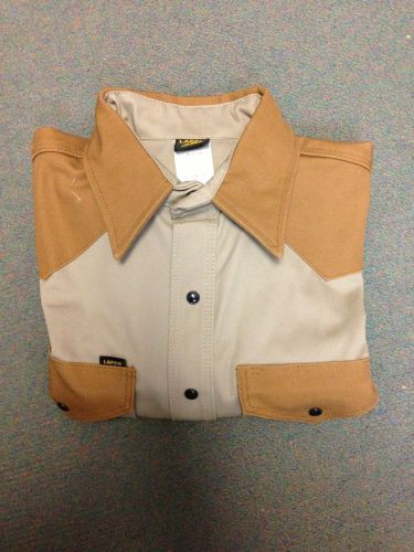 Lapco welding shirt (khaki brown) med-large-xlarge for sale