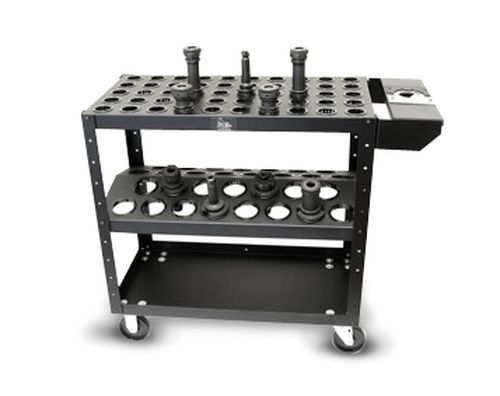 Big Bear Econo-Kart CNC Storage Cart for Cat 40V/BT HSK 63: 50 tool Capacity