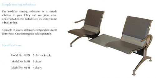 SPECIAL OFFER!!! Modular Seating: 2 chairs &amp; 1 table configuration Out of stock