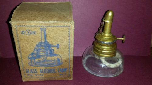 Dixon No. 1 Glass Alcohol Lamp, with original box, jeweler or dental lamp
