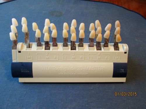 Dental vita 3d-master tooth guide system 29 color shades guide for sale