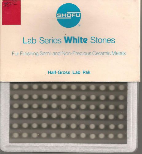 SHOFU LAB SERIES WHITE STONES NO.3  PN 0463 / 72PK