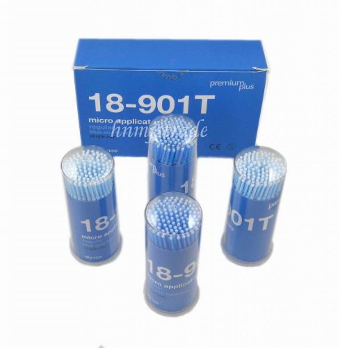 4 Boxes Dental Lab Disposable Micro applicators Brushes M Size