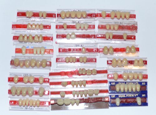 Miscellaneous lot of acrylic denture teeth