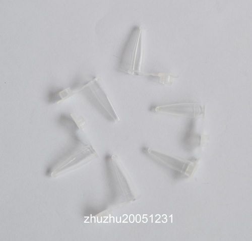 200pcs 0.5ml NEW Cylinder Bottom Micro Centrifuge Tubes w Caps Clear