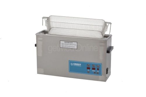 Crest cp1800-d 5.25 gal ultrasonic cleaner, heat+timer+degas+cover+basket for sale