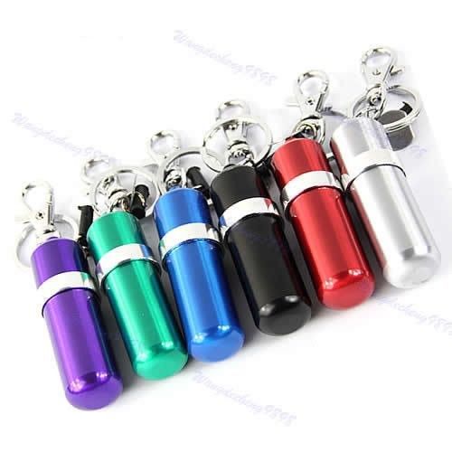 Portable Traditional Wick Stainless Steel Alcohol Burner Lamp With Keychain