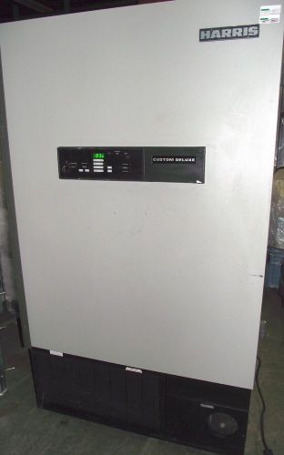 Harris custom deluxe dlt-25v-85d12 lo-temp freezer / to -83 c /4 mo. 208v wrrnty for sale