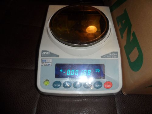 A&amp;d fx-3000i precision digital scale for sale