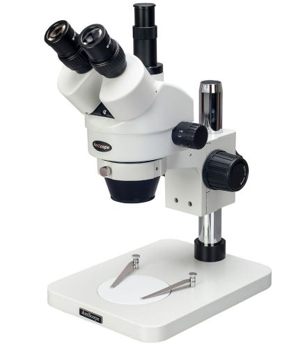 7x-90x table pillar stand zoom magnification trinocular stereo microscope for sale
