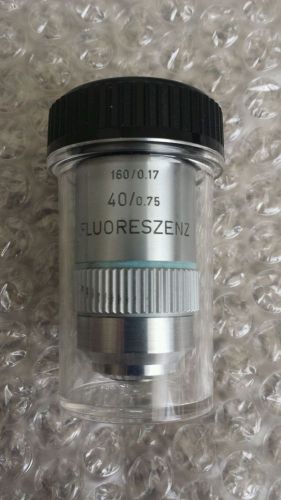 LEITZ WETZLAR Fluoreszenz 40x /0.75 160 /0.17 Microscope Objective Eyepiece Lens