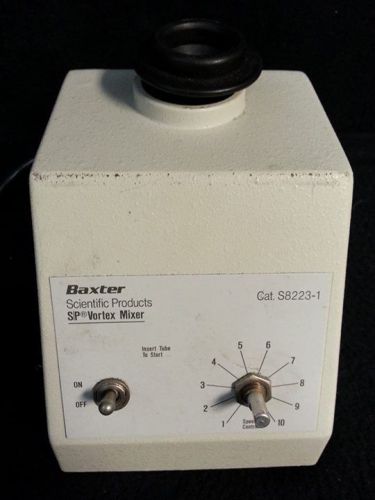Baxter S/P Vortex Mixer Cat# S8223-1 110-120 V ~ 60 Hz - 0.5 AMP