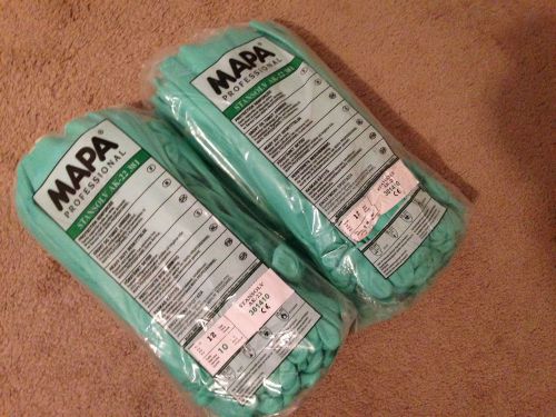 Mapa Professional Style Ak-22 Size 10 Stansolv Nitrile Glove. Sold as 24 Pairs