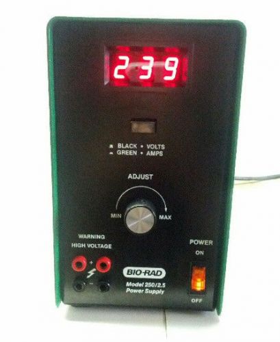 BIO-RAD Model 250 / 2.5 Electrophoresis Power Supply Tested!!! 250/2.5