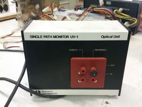 Pharmacia Biotech Single Path Monitor UV-1 Optical Unit Wavelength UV