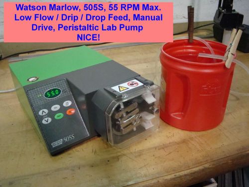 Watson Marlow 505S 55 RPM Max Low Flow Drip Drop Feed Peristaltic Lab Pump NICE
