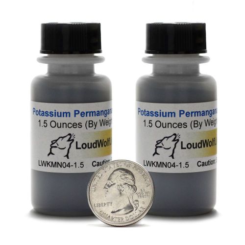 Potassium permanganate / flowing powder / 3 ounces / 98+% pure / ships fast for sale