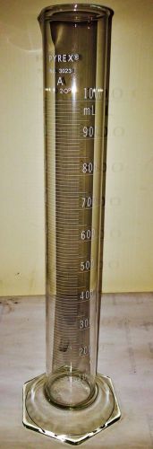 CORNING PYREX 1000mL GRADUATED TO CONTAIN CYLINDER HEX BASE  3023-1L EXCELLENT!