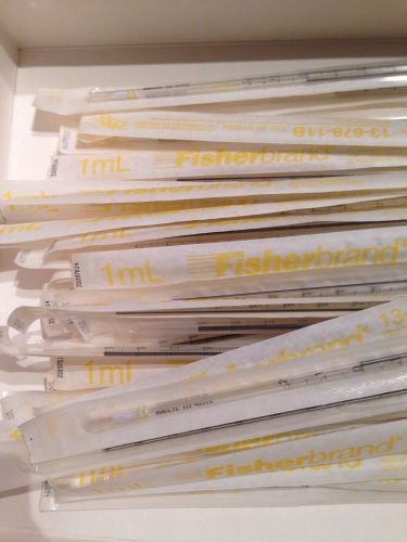 FISHER 1mL Disposable Serological Pipets Sterile Plugged.Individually wrapped