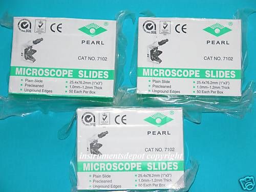 New! 150pcs of pre-cleaned microscope slides 4 Lab+++++