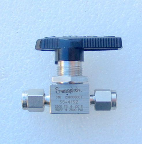 Swagelok 1/8&#034;  Stainless Steel Valve SS-41S2   Several Available New