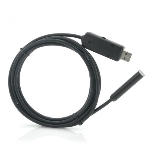 Waterproof USB Endoscope - 2 Meter Cable, 4 LEDs