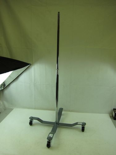 Accuvein wheeled iv stand rolling hf350 b rev 1.0 pole 4 caster for sale