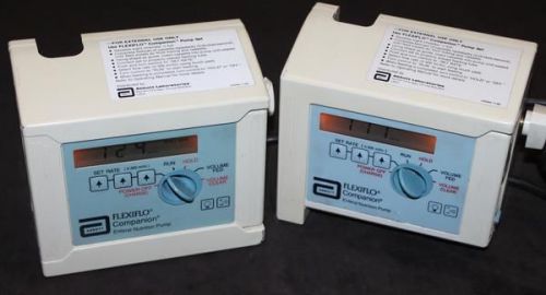 Pair of Abbot Flexiflo Companion Enteral Nutrition Pumps IV Free Shipping!