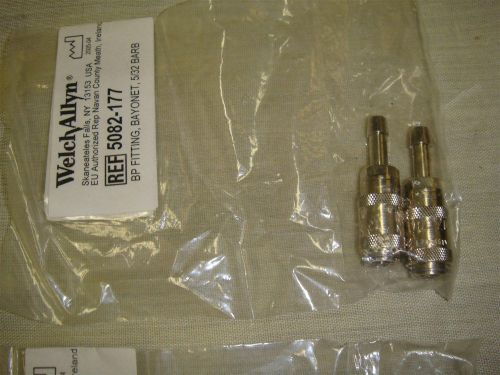 Lot of 16 new welch allen 5082-177 bp fitting, f bayonet, 1/8 tube, 5/32 barb !! for sale